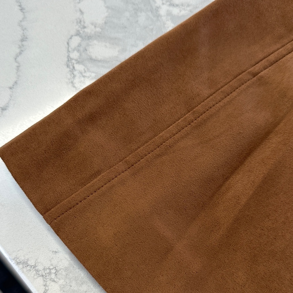 J.Crew Faux-suede Mini Skirt in Walnut 4 - Picture 5 of 5
